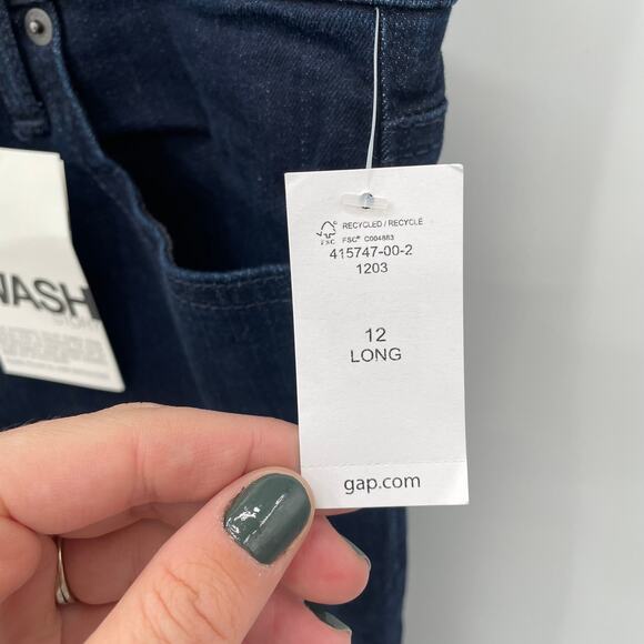GAP NWT Mid Rise True Skinny Jeans with Dark Wash Washwell // 31 Long - Picture 6 of 9